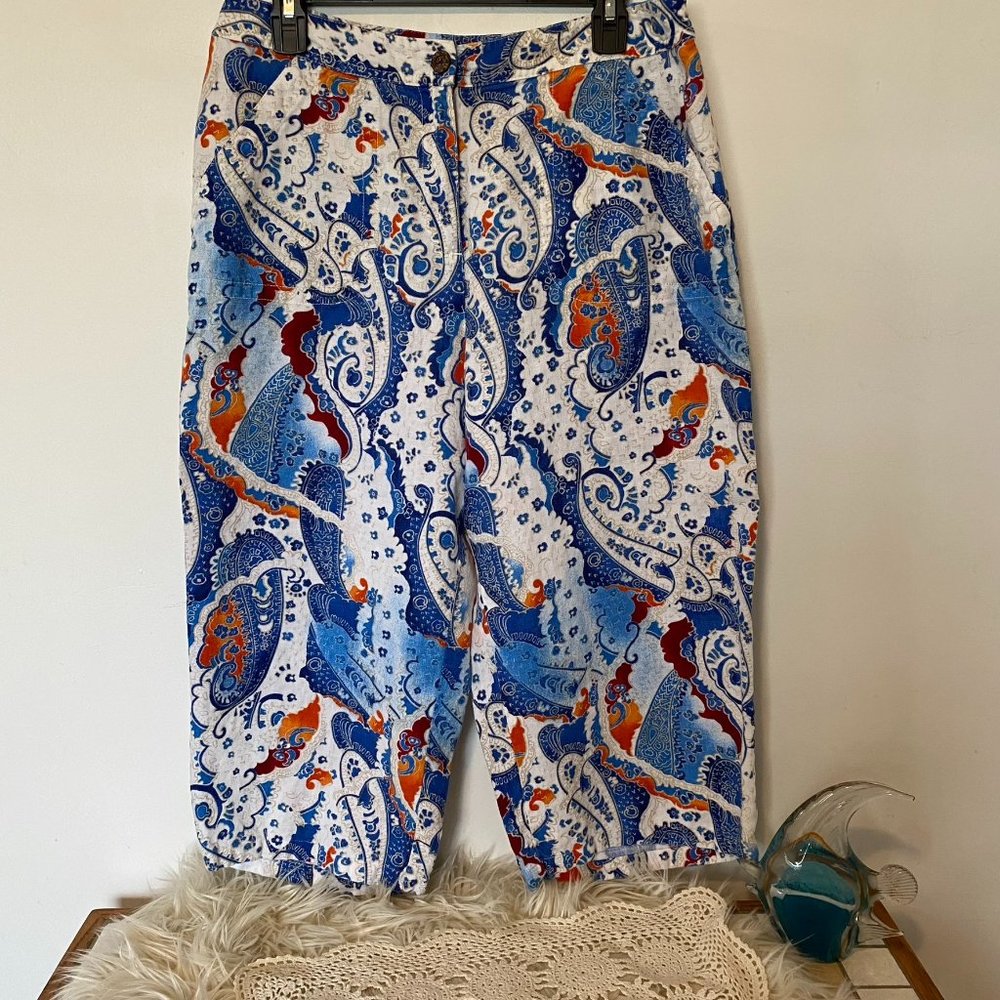 Chico's Paisley Capri Pants